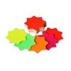 JMS® 3 Pack x 40 Round Medium Neon Fluorescent Flash Stars 10.2 cm