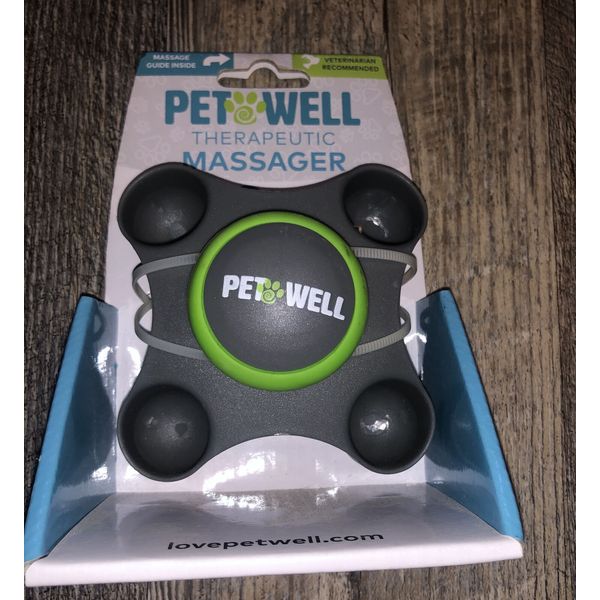 PetWell Therapeutic Handheld Massager Soothing Calming Anxiety Cats Dogs Pets