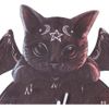 Nemesis Now Malpuss Tickin' Clock, Gothic Winged Cat Decor,