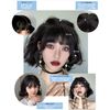 M Grande DY65A Women's Basic Line Wig, 6-Piece Set, Produced by Top Stylist, Natural, Makes Your Face Look Smaller, Full Wig, (F, Black Curl
