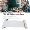 Jectse PCIe 4.0 X16 Riser Cable, High Speed GPU Extender, 180° Flexible, Compatible with RTX 4090, RX 7900 XT (White)