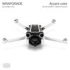 WRAPGRADE for DJI Mini 3 Pro Accent Color Skin Sticker (Black Bumpy Camo)