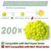 200 Rounds Refill Balls Ammo for Nerf Hyper Blaster Series Stock Up Hyper Games (Not Rival Compatible)