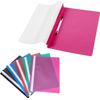 10Pcs A4 Presentation Folder, A4 Project Folder, Presentation Folders, Project Folders, Document Organiser Holder Case Plastic, Document Files Transparent Cover with 2 Hole Binding Blip(5 Colors)