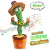 Dancing Cactus Repeat Talk Sing Glow Interactive Plush Toy for Kids | USB | USA