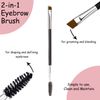 TEUVO Eyebrow Stencils Kit for Beginner 3 Minutes Makeup, 24 Styles of Templates, 1 Eyebrow Brush and 1 Eyebrow Razors Trimmer, DIY Eyebrow Kit for Women