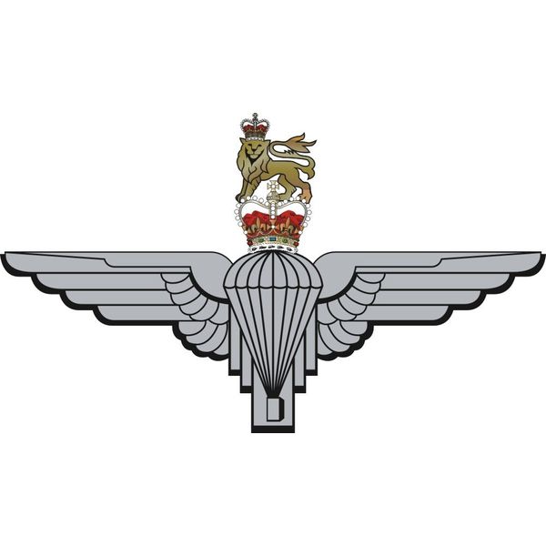 PARACHUTE REGIMENT PARAS CAP BADGE - REAR WINDOW CAR STICKER