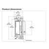 EATON RF9640-NDW Z-Wave Plus Universal Dimmer, White, single pole, 120Vac