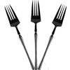 Disposable Heavy Weight Black Plastic Fork 384pcs