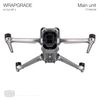 WRAPGRADE Skin Stickers compatible with DJI Air 3 | Full Wrap Set (TITANIUM)