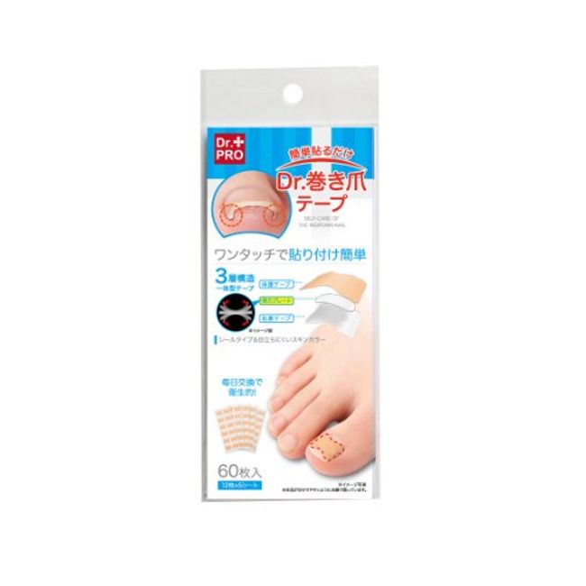 Sunfamily Easy to Apply Dr. Rolled Nail Tape, 60 Sheets (x1)