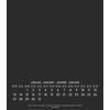 Alpha Edition - Do-it Yourself Black 2025, 21 x 24 cm, Craft Calendar with Pages Made of High-Quality Craft Cardboard, Customisable Cover with Year, International Calendar