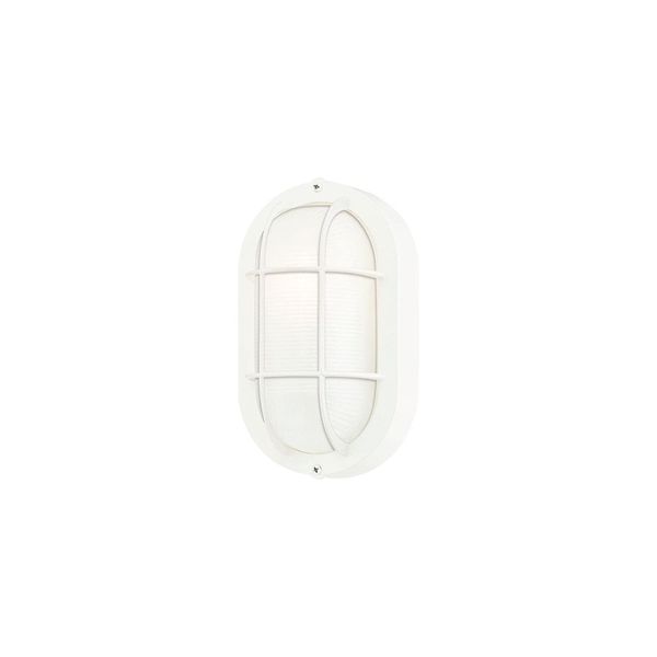 Westinghouse Lighting 6783500 Traditional One-Light Outdoor Wall Fixture, White Finish, White Glass Lens