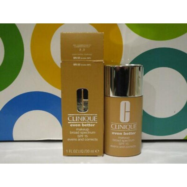CLINIQUE ~ EVEN BETTER MAKEUP ~ # WN 68 BRULEE ~ 1 OZ BOXED