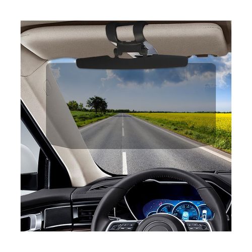 Wevdn 2PCS Sun Visor for Car, Anti-Glare Polarized Sun Visor Extender with PC Lens, 12.6"×5.7" Adjustable Car Visor Extension for Safe Driving, UV-Filtering Sun Blocker for Driver