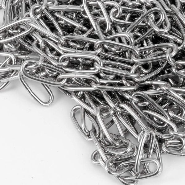 KEILEOHO 32.8 Feet 1/8 inch Stainless Steel Chain Strong and Durable Heavy Du...