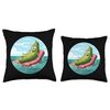 Pretty Pickle loves inflatable pool float for Boys and Girls Throw Pillow