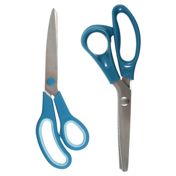 Cutting Set: 2 Piece - Dressmaking Scissors & Pinking Shears