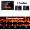 YODOLLA 28.5" Electric Fireplace Insert with 3 Color Flames Fireplace Heater