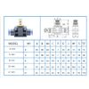 Throttle Check Valve 8 mm Push In Quick Connector Throttle Valve Industrial Quality