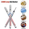 Permanent Marker for 0.7-1 mm Extra Long Tip Marker Pen Black (8PCS)