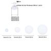 Bloomfall 3MM 50PCS 5MM 50PCS Clear Piercing Disc For Piercing Bump,Pressure Silicone Earrings For Keloids Healing Pads Belly Button Piercing Kit