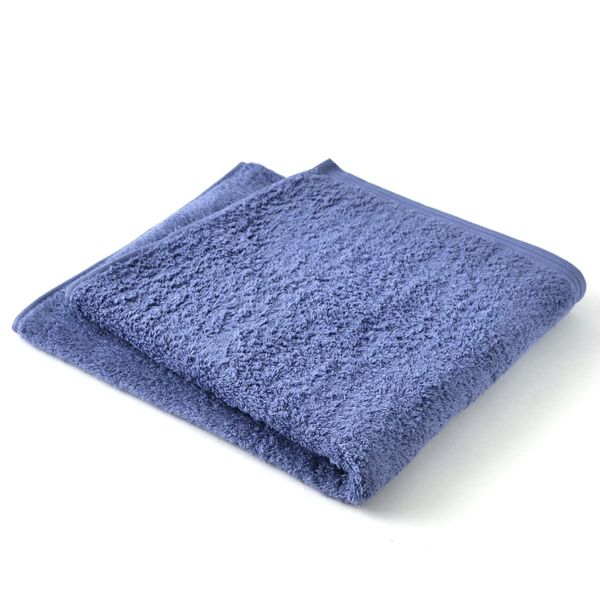 Hotman B_DBL 1 Second Towel, Bath Towel, Dark Blue, Hot Man Color, 18 Colors, Made in Japan, 100% Cotton, Instant Absorption, Premium Super Long Cotton