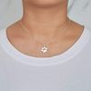 Philip Jones Silver Plated Dog Paw Necklace