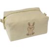 'Cute Bunny Rabbit' Canvas Wash Bag/Makeup Case (CS00043957)