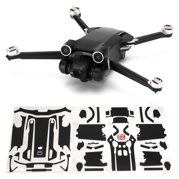 WRAPGRADE Skin Compatible with DJI Mini 3 Pro (Stealth Black)