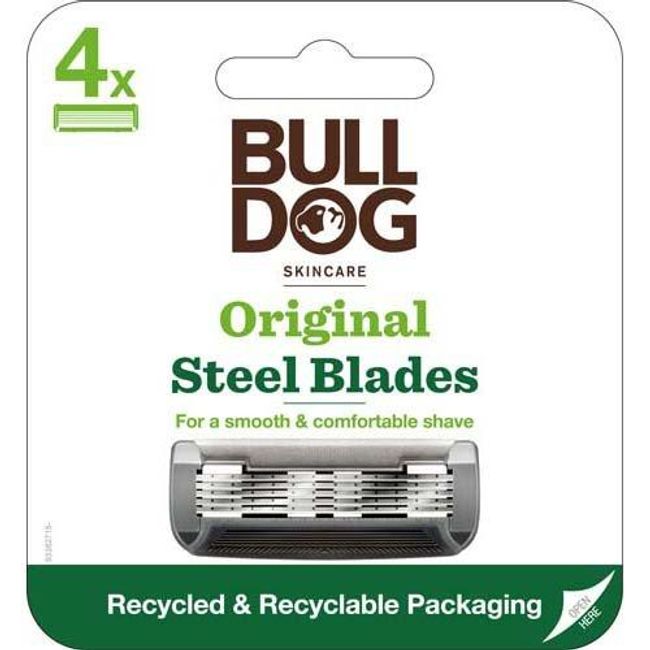 BULLDOG Original Spare Blades (4 pieces) Schick Japan