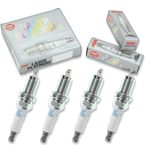 4 pc NGK 4253 PZFR7G-G Laser Platinum Spark Plugs for Ignition Wire er