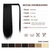 BARSDAR Clip in Ponytail Extensions, 14 inch Short Straight Wrap around Ponytail Extension Fluffy Pony Tails Extensions Synthetic Hair Ponytail Extension for Women Girls