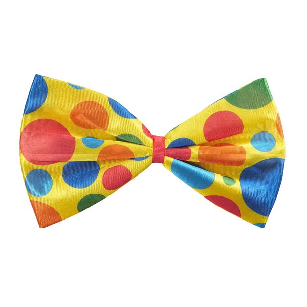 Maxi Clown Bow Tie Accessory for Circus Fancy Dress