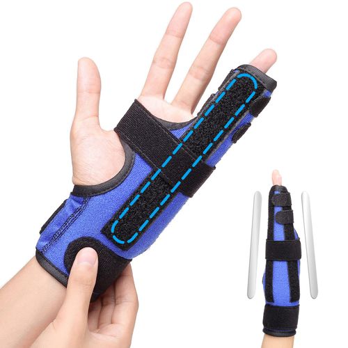 Finger Splint Splint for Ring Finger and Little Finger, Metacarpal and Finger Fixation Orthotics for Finger Fractures, Injury, Arthritis, Tendonitis, Left and Right Hand - M