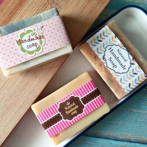 WRAPWAVE Premium Soap Wrapping Paper & Sleeves for Homemade Soap Bars, Perfect for Holiday Gifts, 100 Sheets, 1.18x 8.27INCH