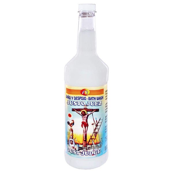1 Bottle Extra Large JUST Judge Justo JUEZ Bath WASH BANO Y DESPOJO 32OZ Spiritual Magick Wicca