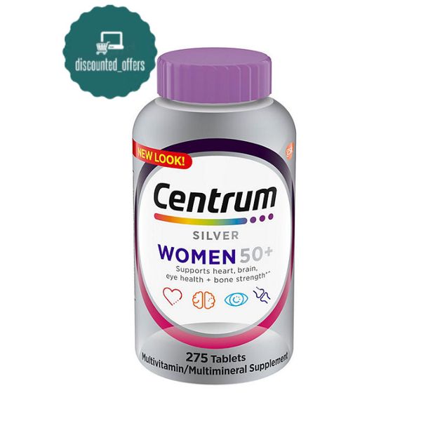 Centrum Silver Women 50+, 275 Tablets Multivitamin Multimineral Supplement