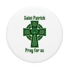 Catholic Saint Patrick Pray For Us Green Celtic Cross St Day PopSockets Swappable PopGrip