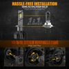 Ridroid LED High/Low Beam Conversion Kit H7 Bulbs Super Bright 6000K Plug&Play