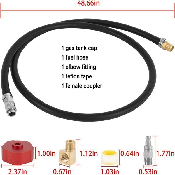HND1.2CS Single Fuel System Clam Kit For Honda EU2000i EU1000i Generator