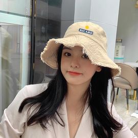 Beach Korean Straw Hat Summer Women Visor Bucket Hat Chapeau Sun Hats for  Women