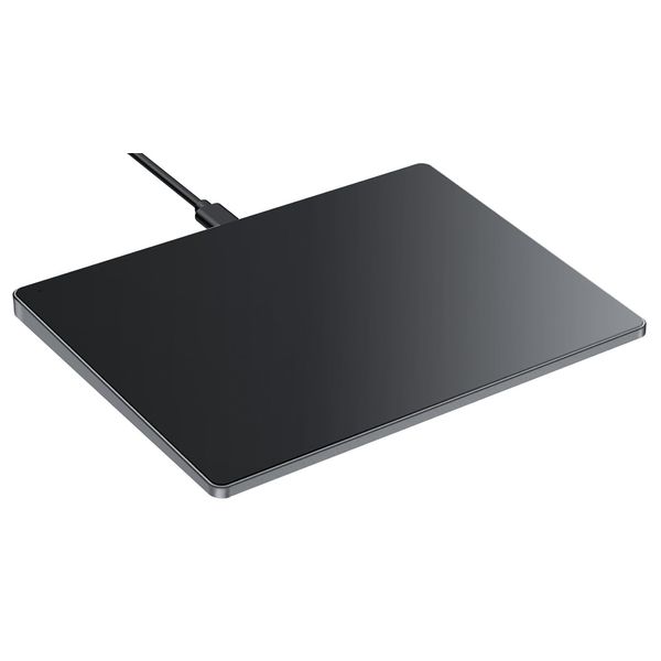 seenda Aktualisiertes Touchpad, Kabelgebundenes Trackpad aus Gehärteten Glasoberfläche und Aluminumbasis, Hochpräzise Navigation, Externes Touchpad Maus für Windows 10/11, PC/Laptop(Schwarz)