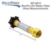 RecPro RV Water Filter with Optional Flexible Hose Protector (1 Pack)