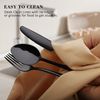 Black Silverware Set 20 Pcs 18/10 Stainless Steel Flatware for 4 Home Kitchen