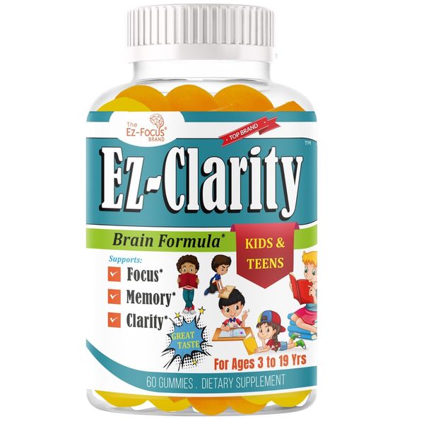 Brain Booster Supplement For Kids & Teens, Support Memory, Focus Omega 3 DHA