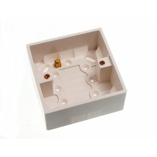 Surface Mount PATTRESS Switch Socket Back Box 1 Gang 35MM DEEP