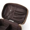 Francfranc Franc Bi-Color Vanity Pouch, Braun