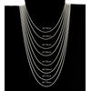Solid Sterling Silver 3mm Round Snake Chain Necklace 18 Inch Long