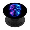 Dark Hell Blue Skull PopSockets Adhesive PopGrip